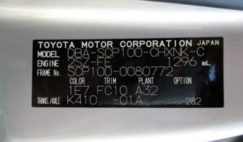 TOYOTA RACTIS, 2009 complet