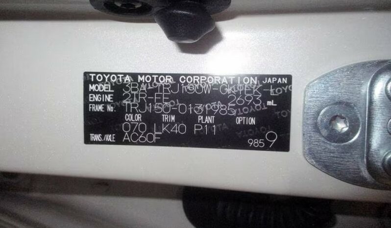 TOYOTA PRADO – LANDCRUISER, TX-L, 2021, S/N 229820 complet